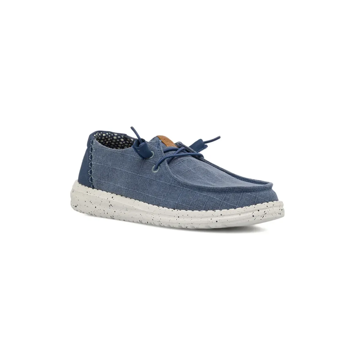 Sneakers casual blu da Donna in tela effetto denim Heydude Wendy