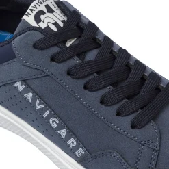 Sneakers casual blu da Uomo con logo laterale Navigare