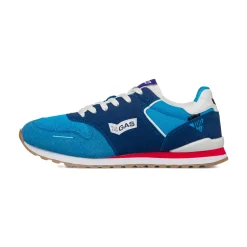 Sneakers casual blu e azzurre da Uomo con logo laterale Gas