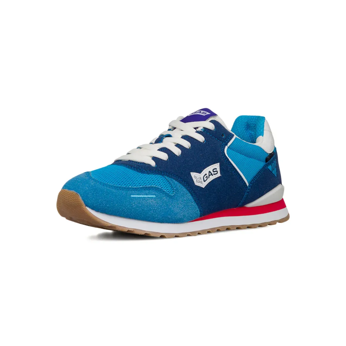 Sneakers casual blu e azzurre da Uomo con logo laterale Gas