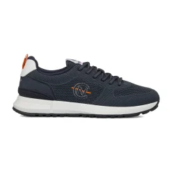 Sneakers casual blu navy da Uomo in tessuto Nautica