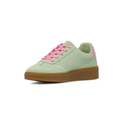 Sneakers casual da donna verdi con dettagli rosa Lora Ferres