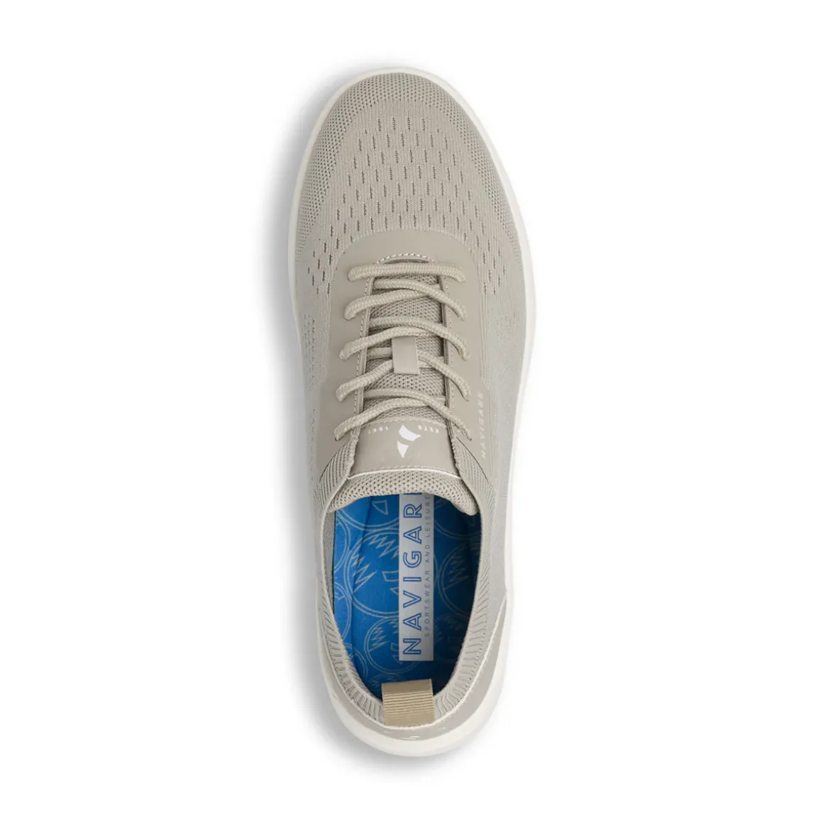 Sneakers casual da Uomo beige in tessuto mesh traspirante Navigare