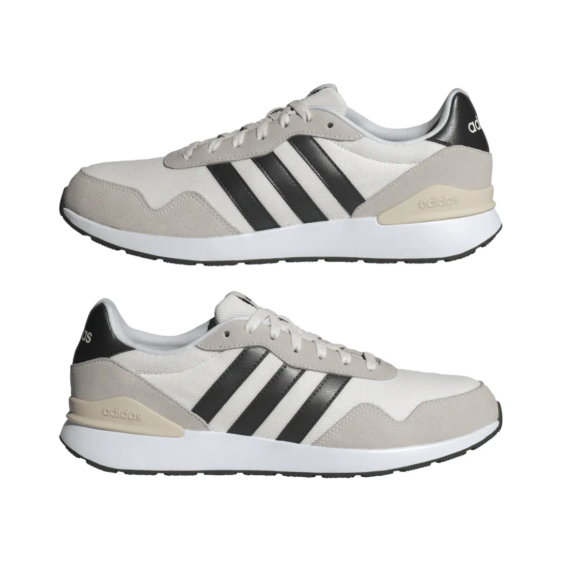 Sneakers casual da Uomo beige con effetto scamosciato adidas RUN 60s