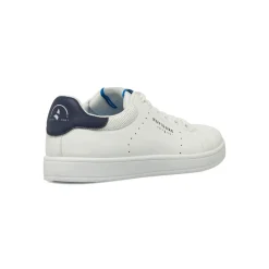 Sneakers casual da uomo bianche con talloncino blu navy Navigare