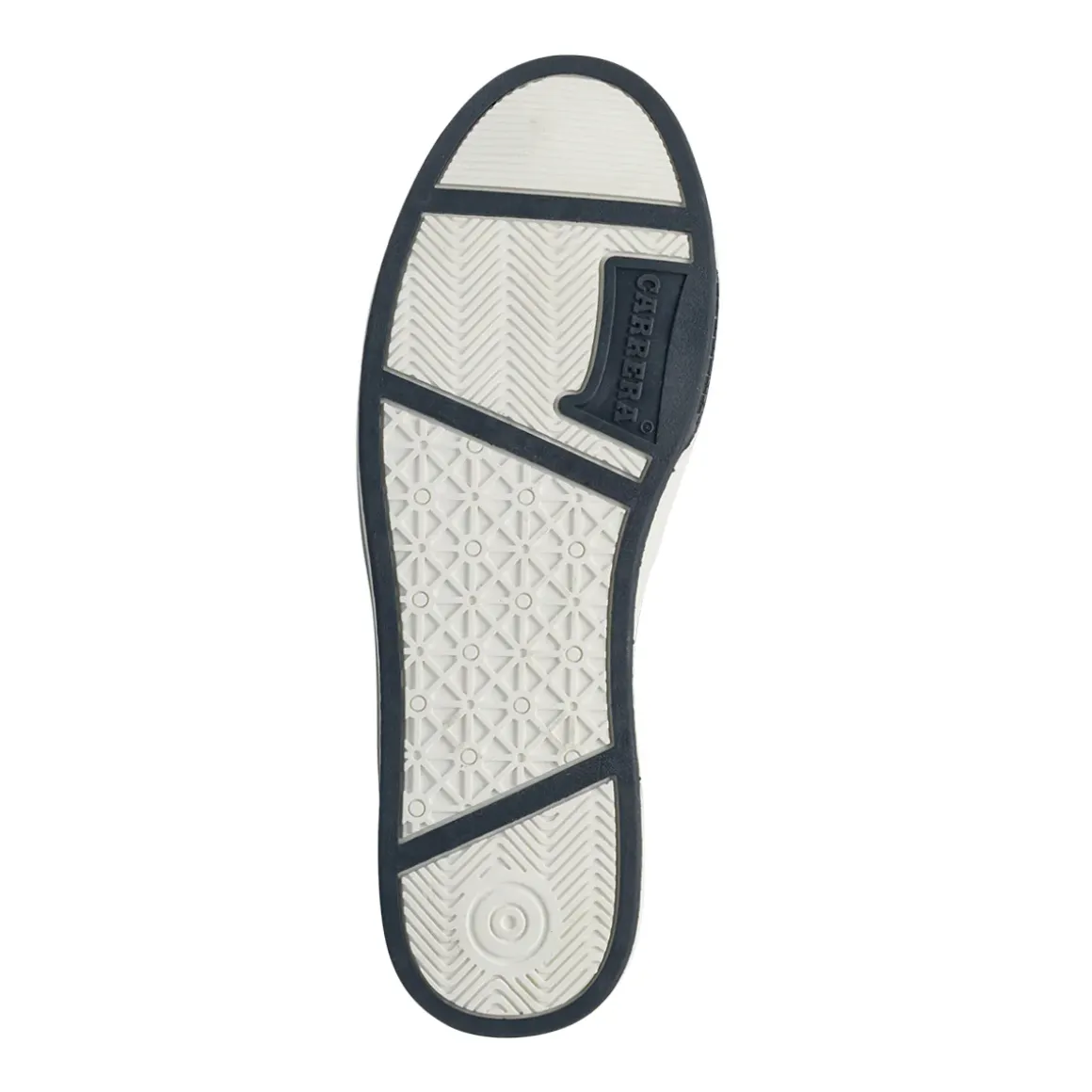 Sneakers casual da uomo bianche Carrera Jeans con dettagli blu e grigi
