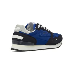 Sneakers casual da Uomo blu con inserti effetto scamosciato Gas