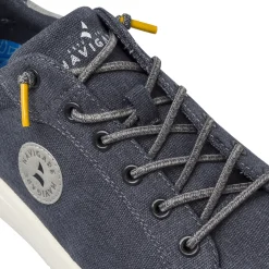 Sneakers casual da Uomo Blu in tessuto con dettagli gialli Navigare