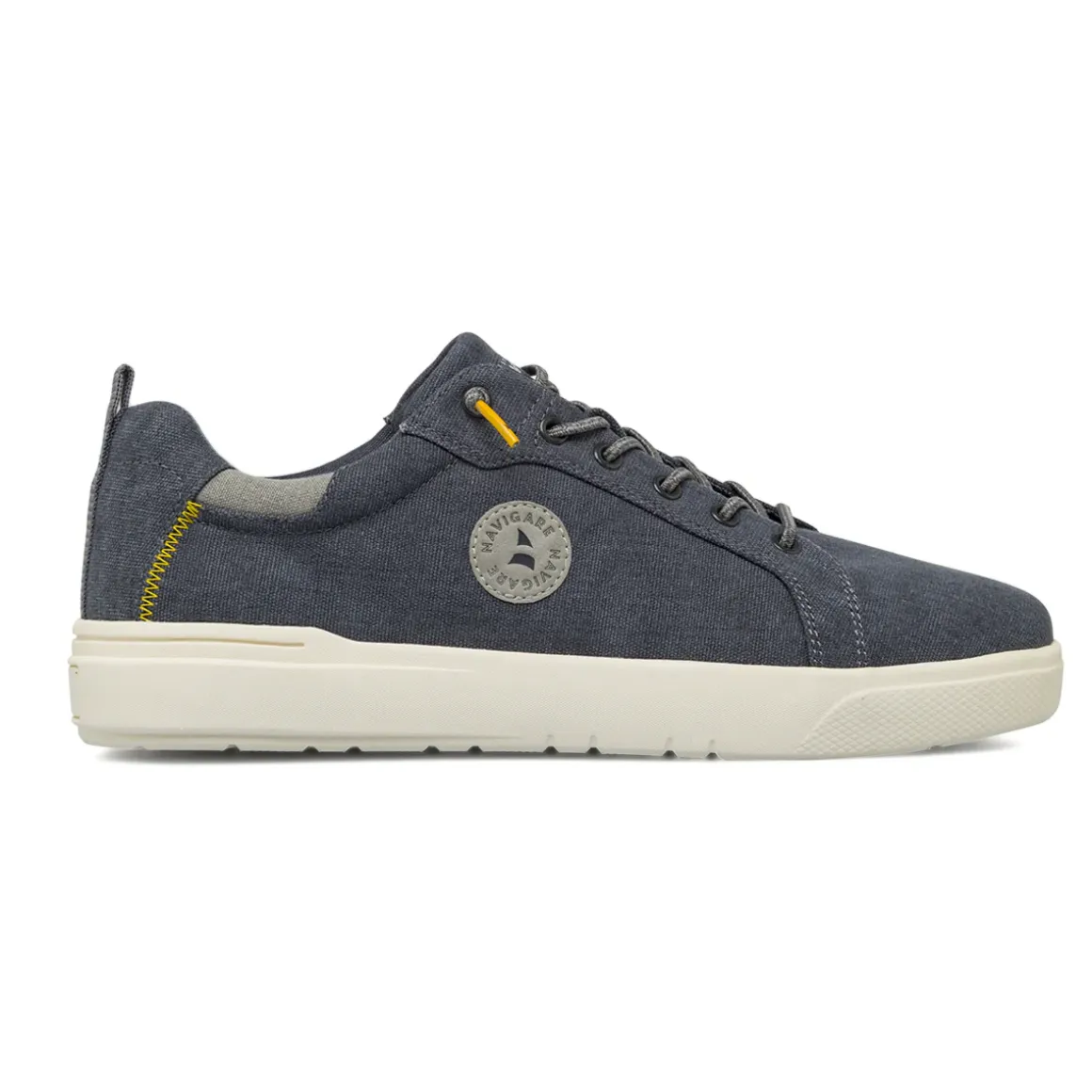 Sneakers casual da Uomo Blu in tessuto con dettagli gialli Navigare