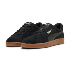 Sneakers casual da uomo in pelle scamosciata nere con logo Puma Smash 3.0