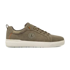 Sneakers casual da Uomo in tela beige con suola bianca Navigare