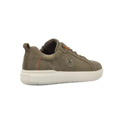 Sneakers casual da Uomo in tela beige con suola bianca Navigare