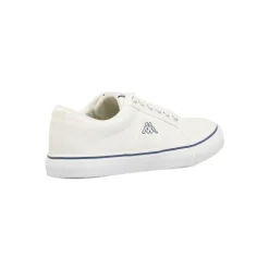 Sneakers casual da uomo Kappa bianche in tela con logo blu navy