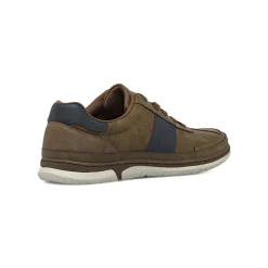 Sneakers casual da Uomo marroni con dettagli blu Riflessi Urbani