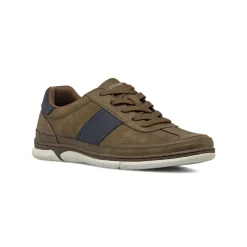 Sneakers casual da Uomo marroni con dettagli blu Riflessi Urbani