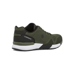 Sneakers casual da Uomo verde militare in tessuto mesh Lumberjack