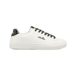 Sneakers casual Ellesse da Donna bianche con lacci neri glitter