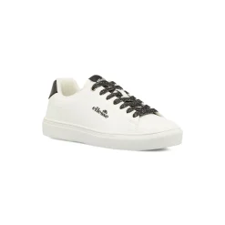 Sneakers casual Ellesse da Donna bianche con lacci neri glitter