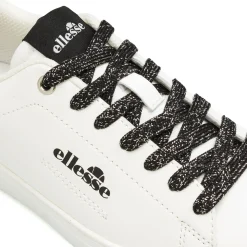 Sneakers casual Ellesse da Donna bianche con lacci neri glitter