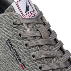 Sneakers casual grigie in tessuto da Uomo con logo Nautica