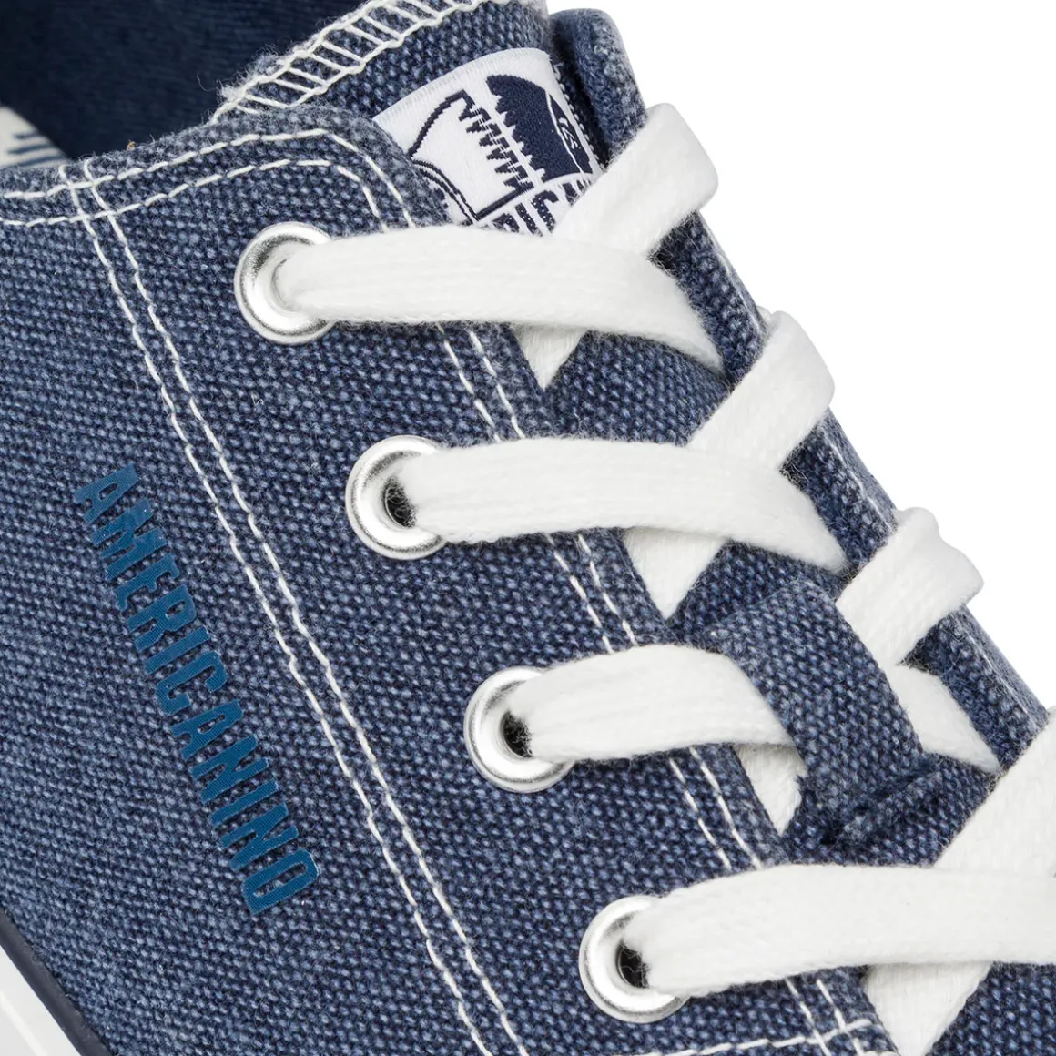 Sneakers casual in tessuto effetto jeans da Uomo Americanino