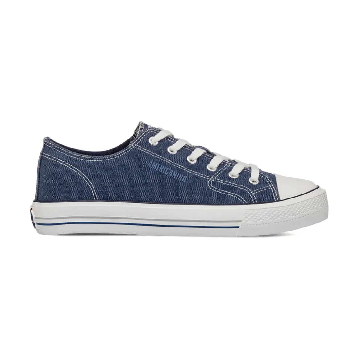 Sneakers casual in tessuto effetto jeans da Uomo Americanino