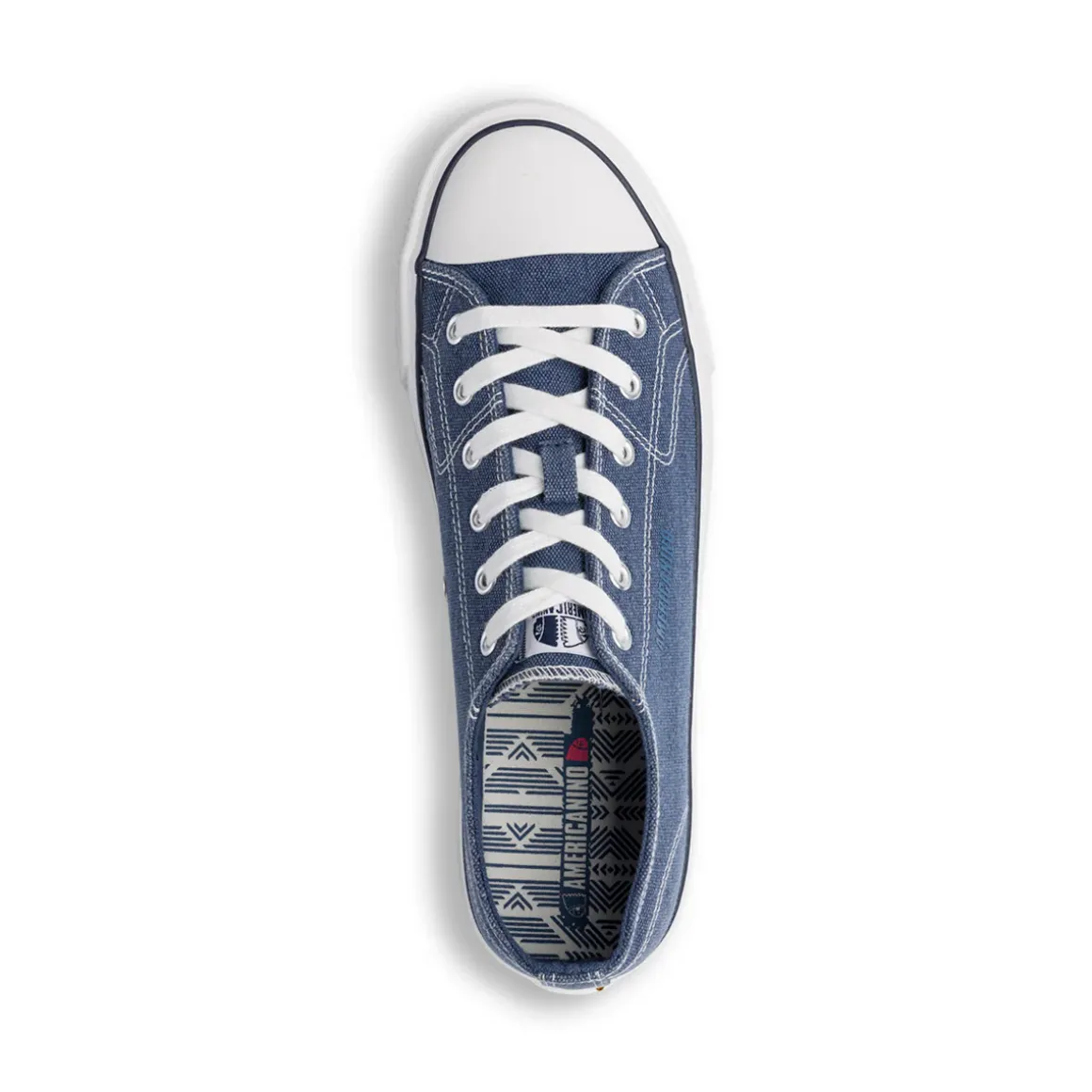 Sneakers casual in tessuto effetto jeans da Uomo Americanino