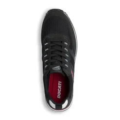 Sneakers casual nere con dettagli rossi da Uomo Ducati