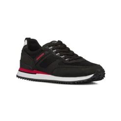 Sneakers casual nere con dettagli rossi da Uomo Ducati