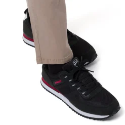 Sneakers casual nere con dettagli rossi da Uomo Ducati