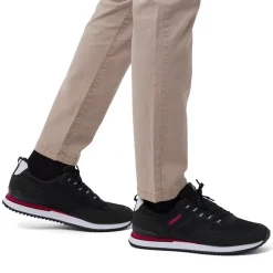 Sneakers casual nere con dettagli rossi da Uomo Ducati