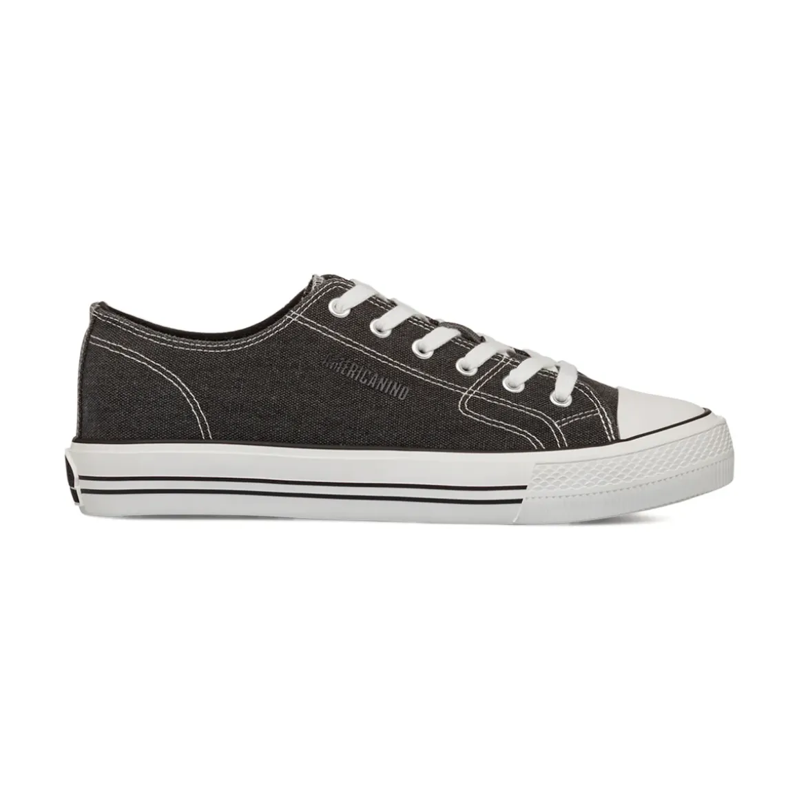 Sneakers casual nere in tessuto da Uomo Americanino