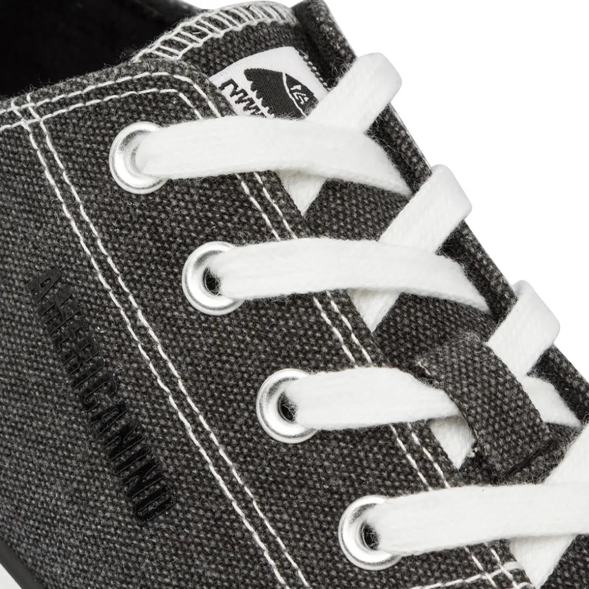 Sneakers casual nere in tessuto da Uomo Americanino