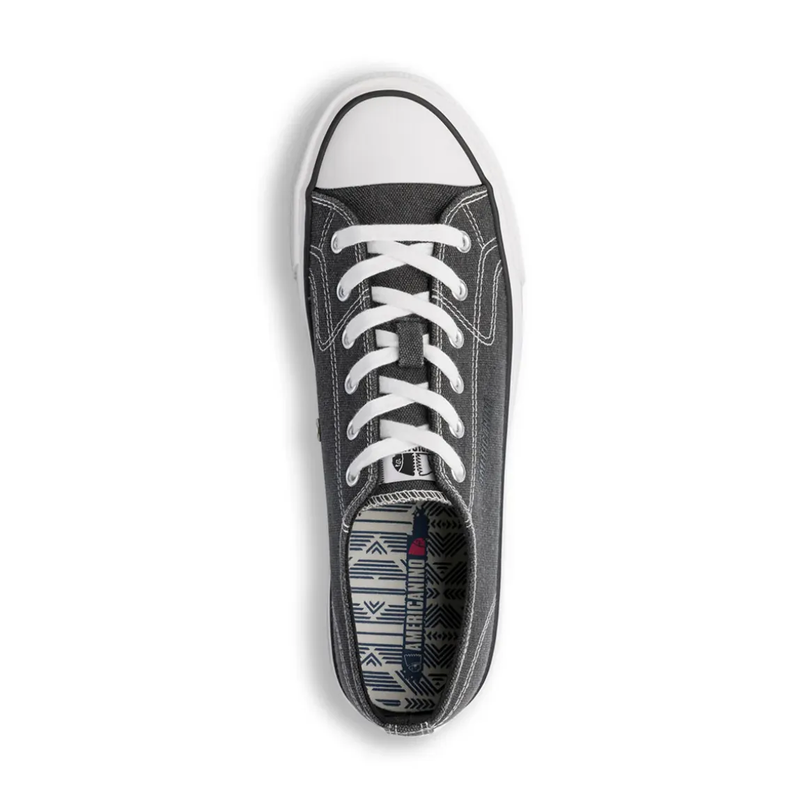 Sneakers casual nere in tessuto da Uomo Americanino