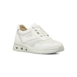 Sneakers comfort bianche da Donna con dettagli argento Lora Ferres
