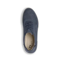 Sneakers comfort da Donna blu con design traforato e zeppa P Soft