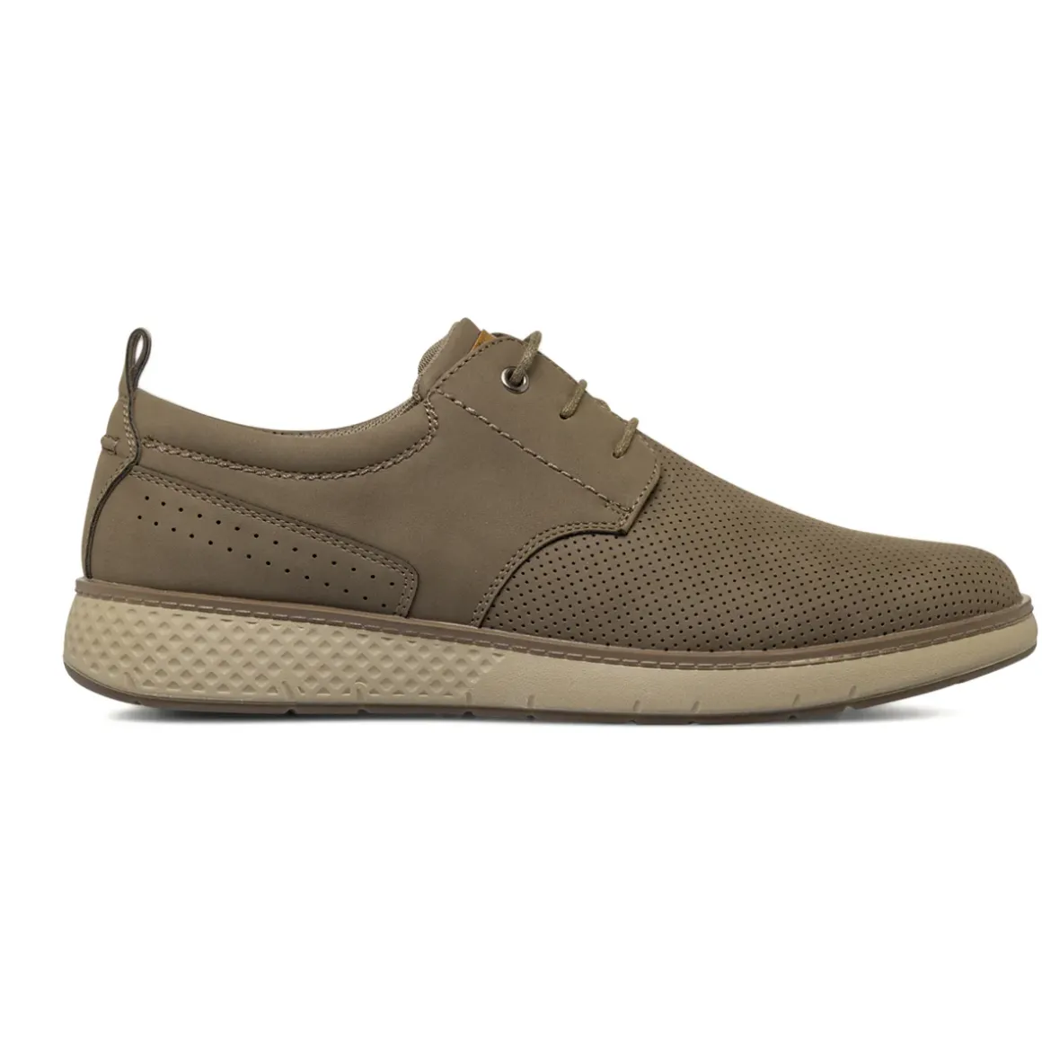 Sneakers comfort da Uomo taupe con tomaia effetto traforato P Soft