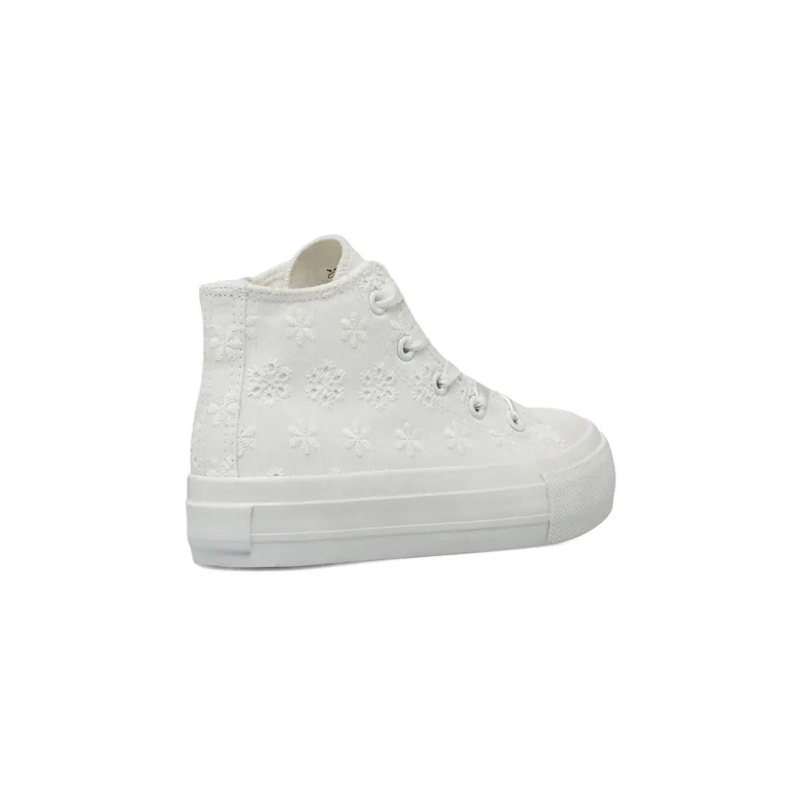 Sneakers da Bambina Bianche con fiori ricamati Dieci Baci
