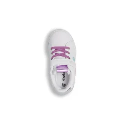 Sneakers da Bambina bianche con cuori colorati e glitter Dieci Baci