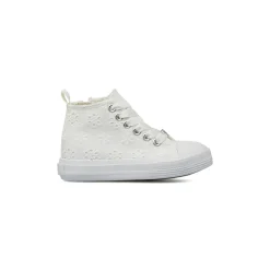 Sneakers da Bambina bianche con ricami floreali Le scarpe di Alice