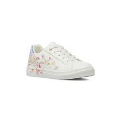 Sneakers da Bambina bianche con fiori e paillettes scintillanti Dieci Baci