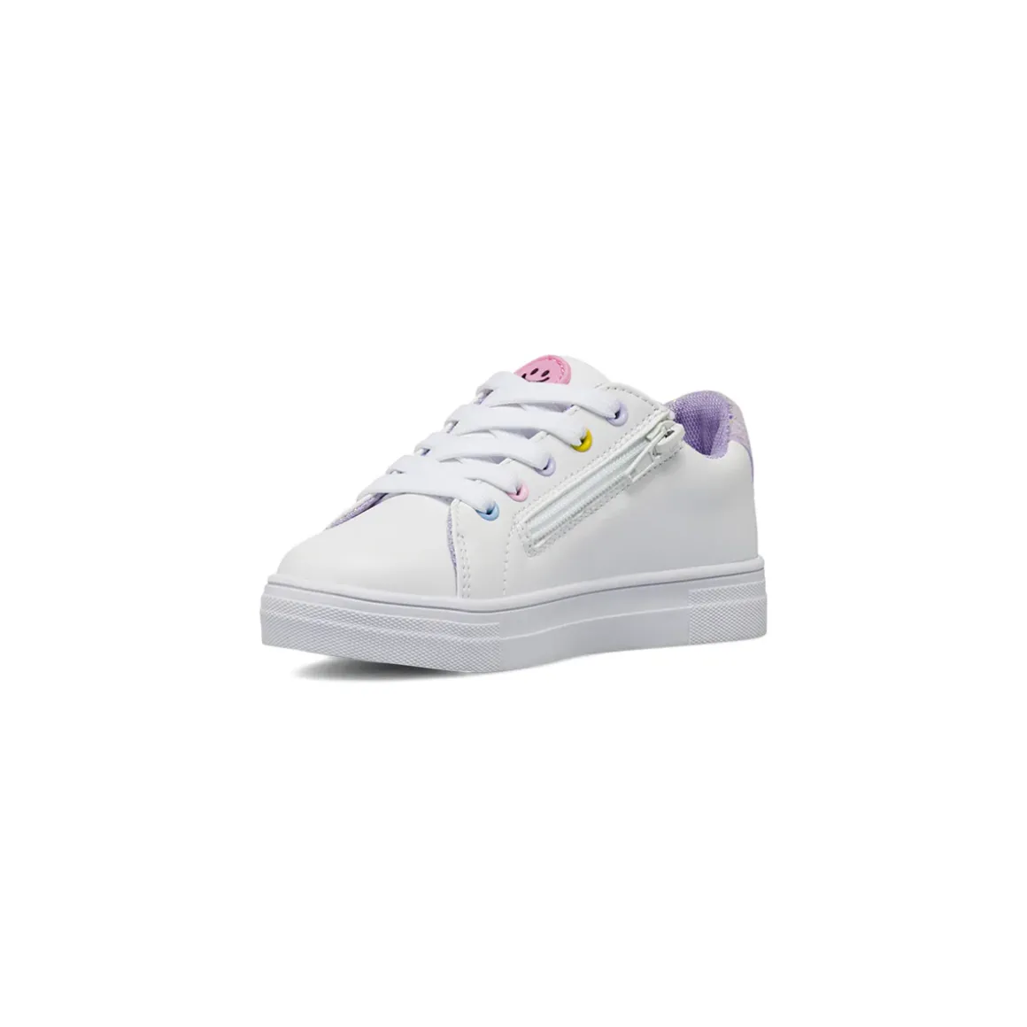 Sneakers da bambina bianche con stella iridescente Dieci Baci