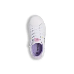 Sneakers da bambina bianche con stella iridescente Dieci Baci