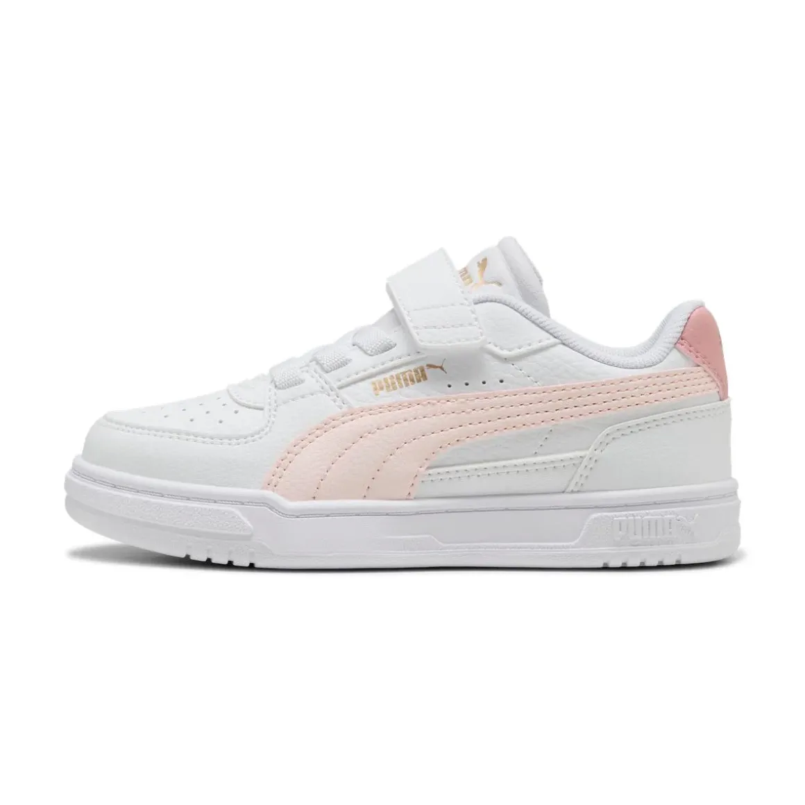 Sneakers da bambina bianche con dettagli rosa Caven III Puma AC+ PS