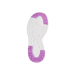 Sneakers da Bambina bianche e lilla in mesh con velcro Puma Trinity 2