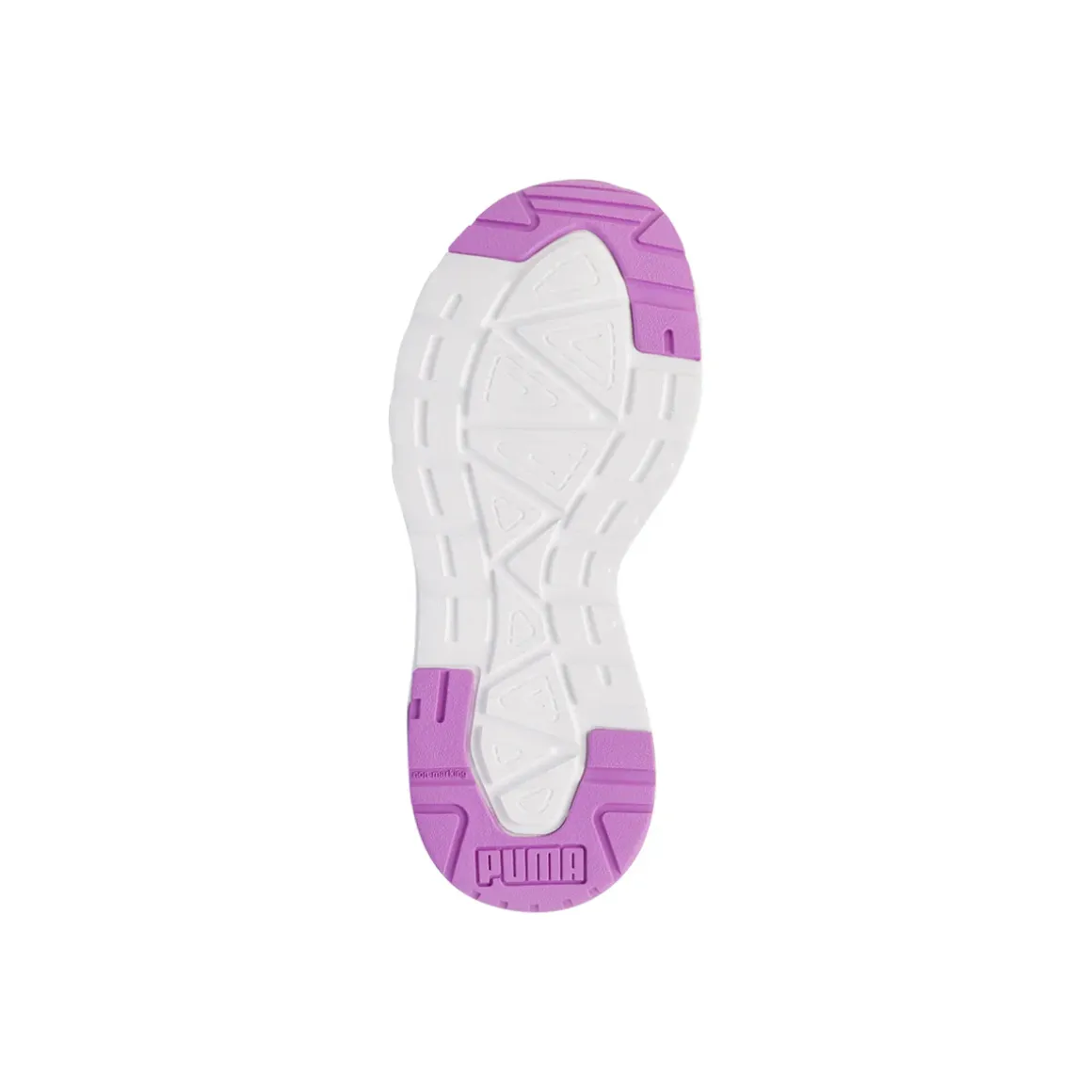 Sneakers da Bambina bianche e lilla in mesh con velcro Puma Trinity 2