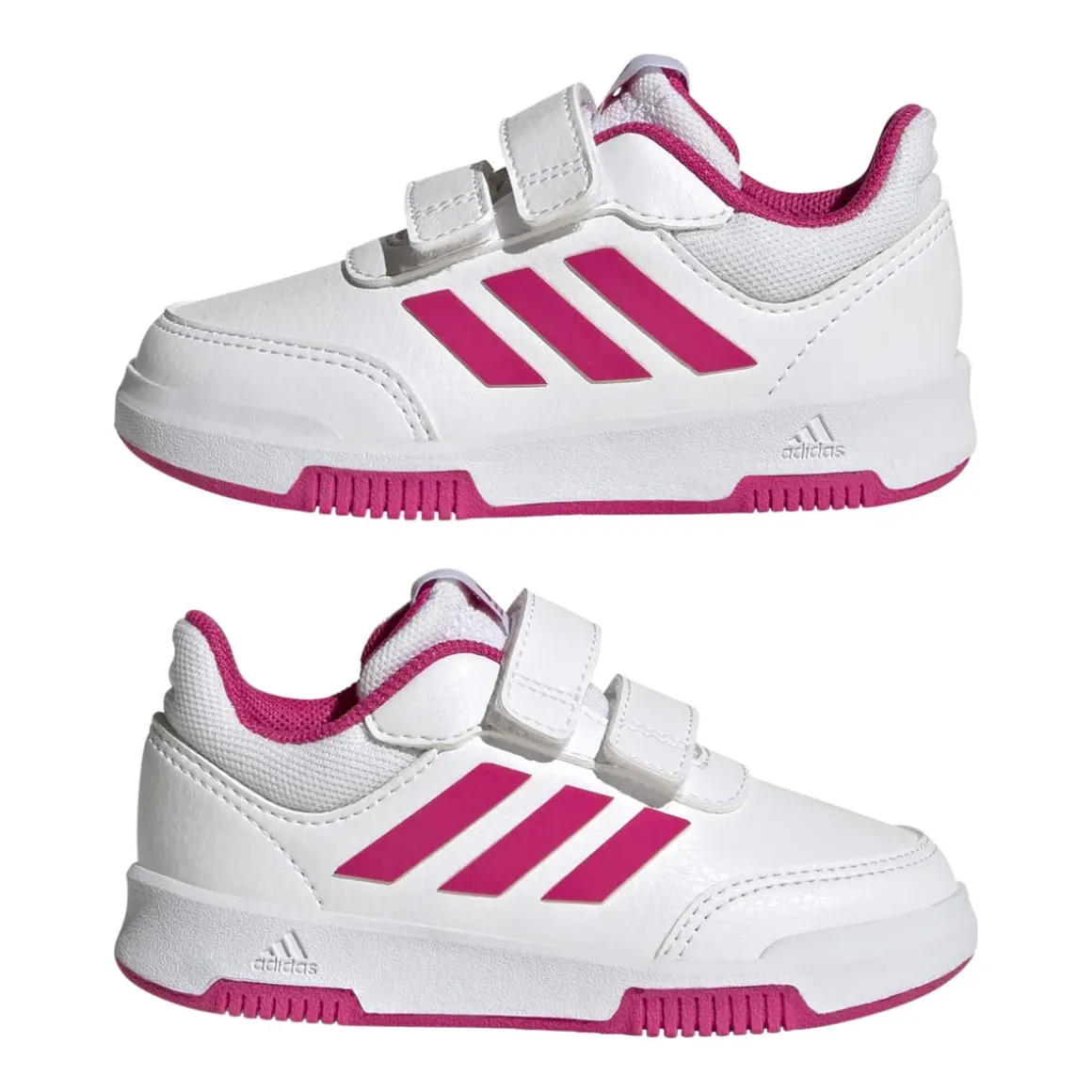 Sneakers da bambina bianche e fucsia con logo adidas Tensaur Sport 2.0 CF I