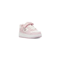 Sneakers da Bambina bianche e rosa con glitter e velcro Champion