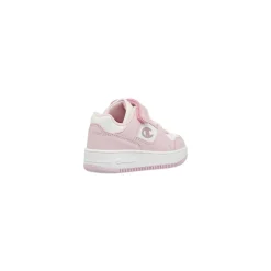 Sneakers da Bambina bianche e rosa con glitter e velcro Champion