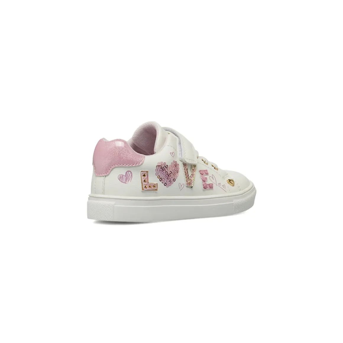 Sneakers da Bambina bianche Le scarpe di Alice con strappo e glitter